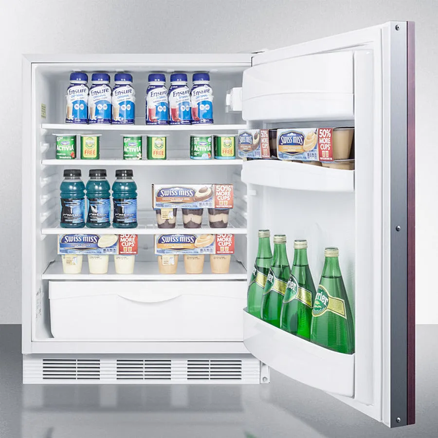 Accucold 24" Wide Built-In All-Refrigerator with Integrated Door Frame ADA Compliant - FF6WBIIFADA