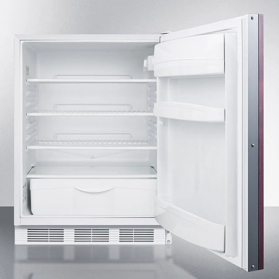 Accucold 24" Wide Built-In All-Refrigerator with Integrated Door Frame ADA Compliant - FF6WBIIFADA