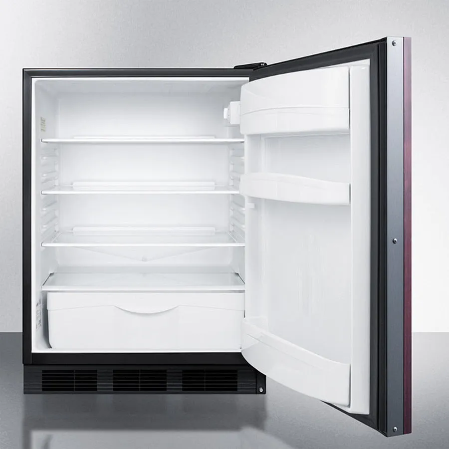 Accucold 24" Wide Built-In All-Refrigerator with Integrated Door Frame - FF6BKBI7IF