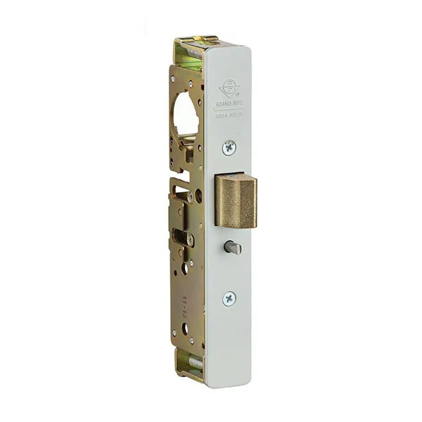 Adams Rite - 4920AN - Heavy Duty Deadlatch (ANSI Size) - 2 3/4" Backset - RH or LHR -  1" Mortised - Flat/Standard Jamb - Satin Aluminum  - Metal Door