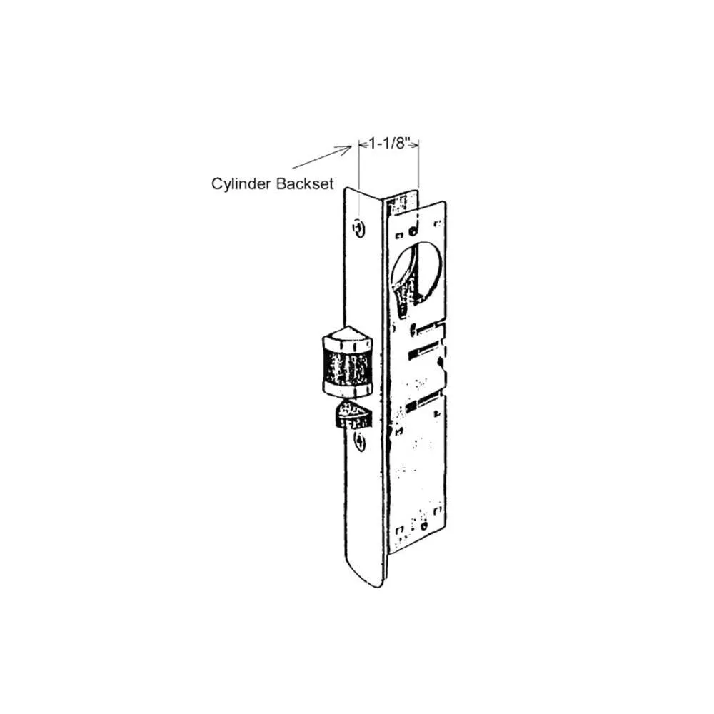 Adams Rite Backset Deadlatch Lock - Backset 31/32" - Right