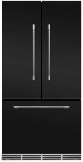 AGA Mercury 36" Matte Black Counter Depth French Door Refrigerator MMCFDR23MBL