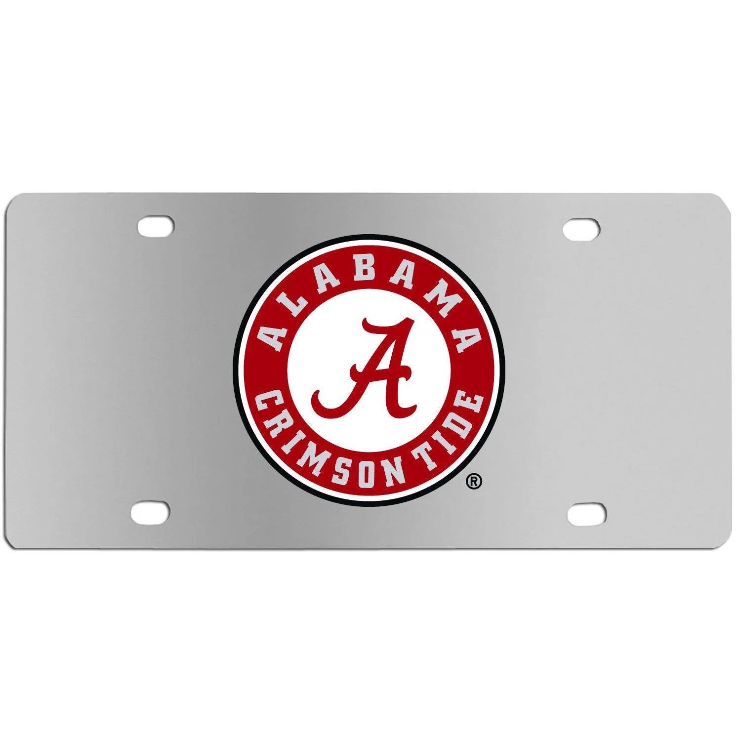 Alabama Crimson Tide Steel License Plate Wall Plaque