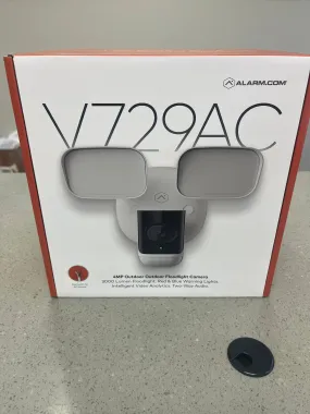 Alarm.com V729AC 4MP Outdoor Floodlight Camera - 120V AC
