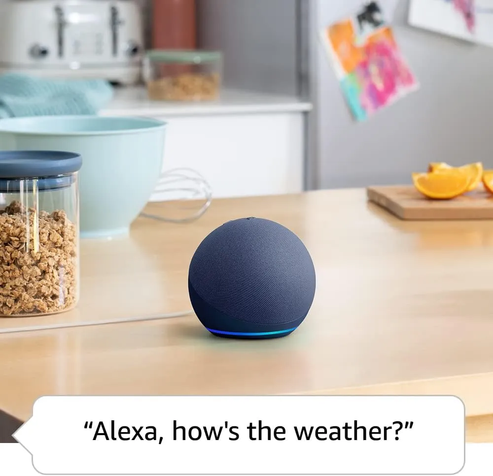 AMAZON Echo Dot (5th Gen) Smart Speaker with Alexa - Glacier White