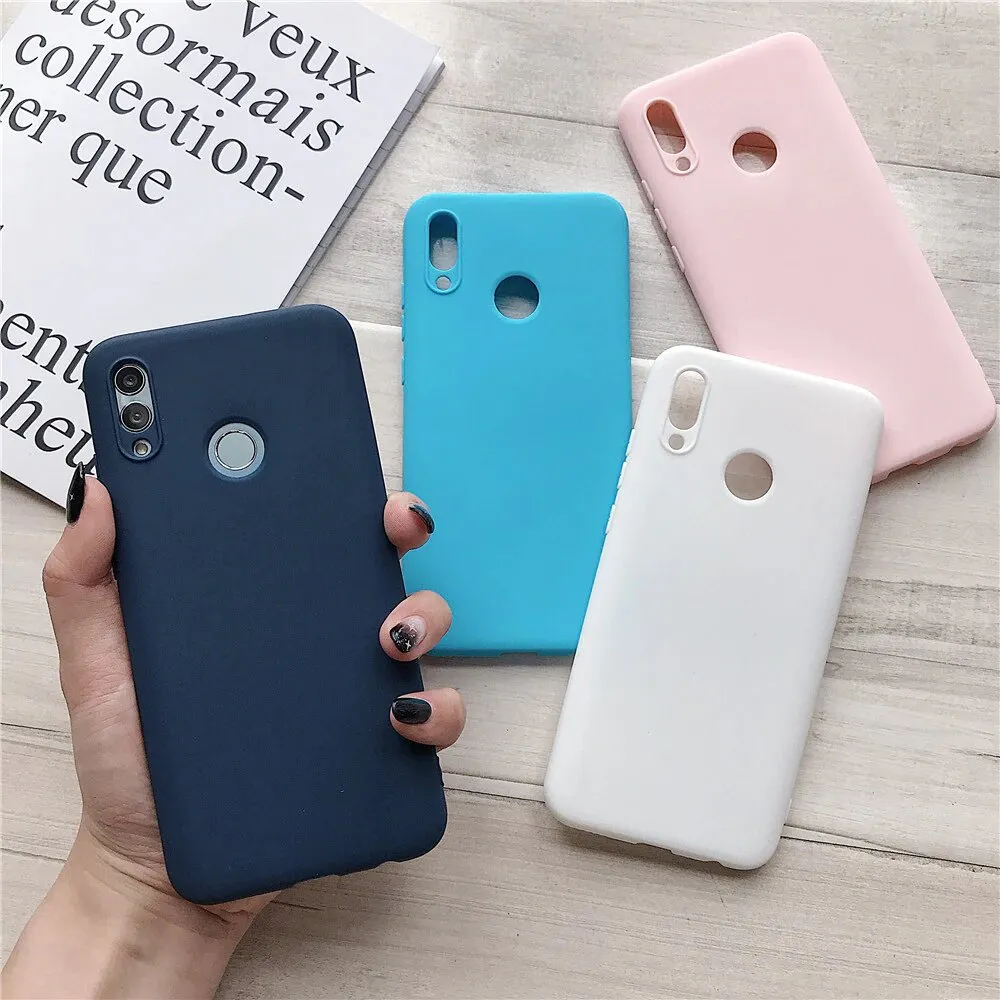 Anymob Huawei Matte Ultra Black Candy Color Mobile Phone Case