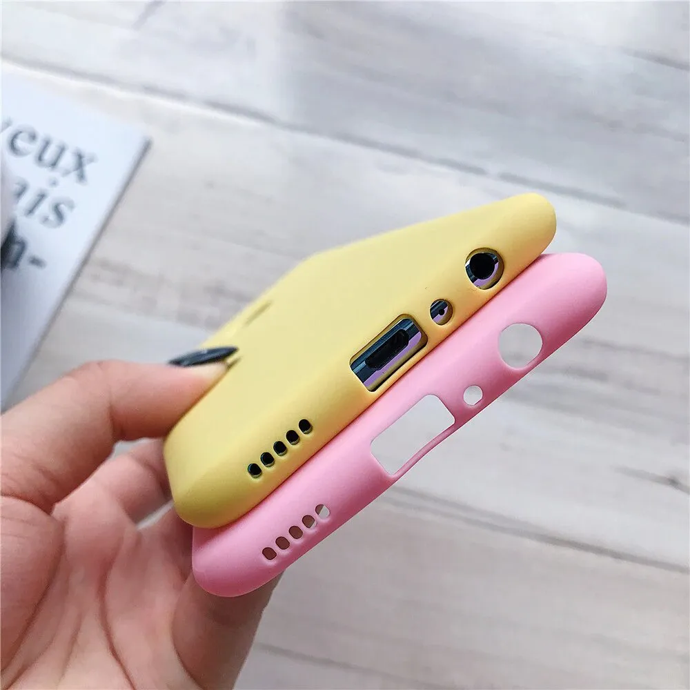 Anymob Huawei Matte Ultra Black Candy Color Mobile Phone Case