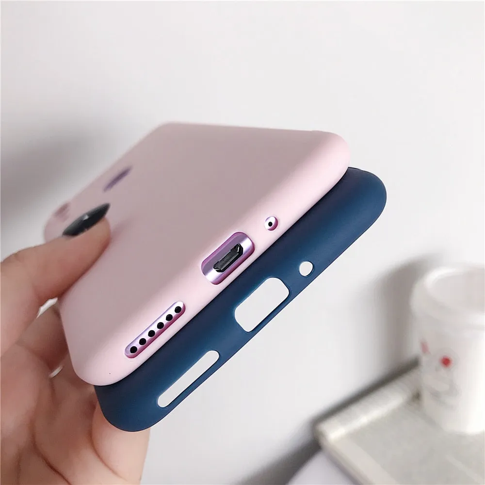 Anymob Huawei Red Candy Colored Jelly Silicone Mobile Phone Protective Case