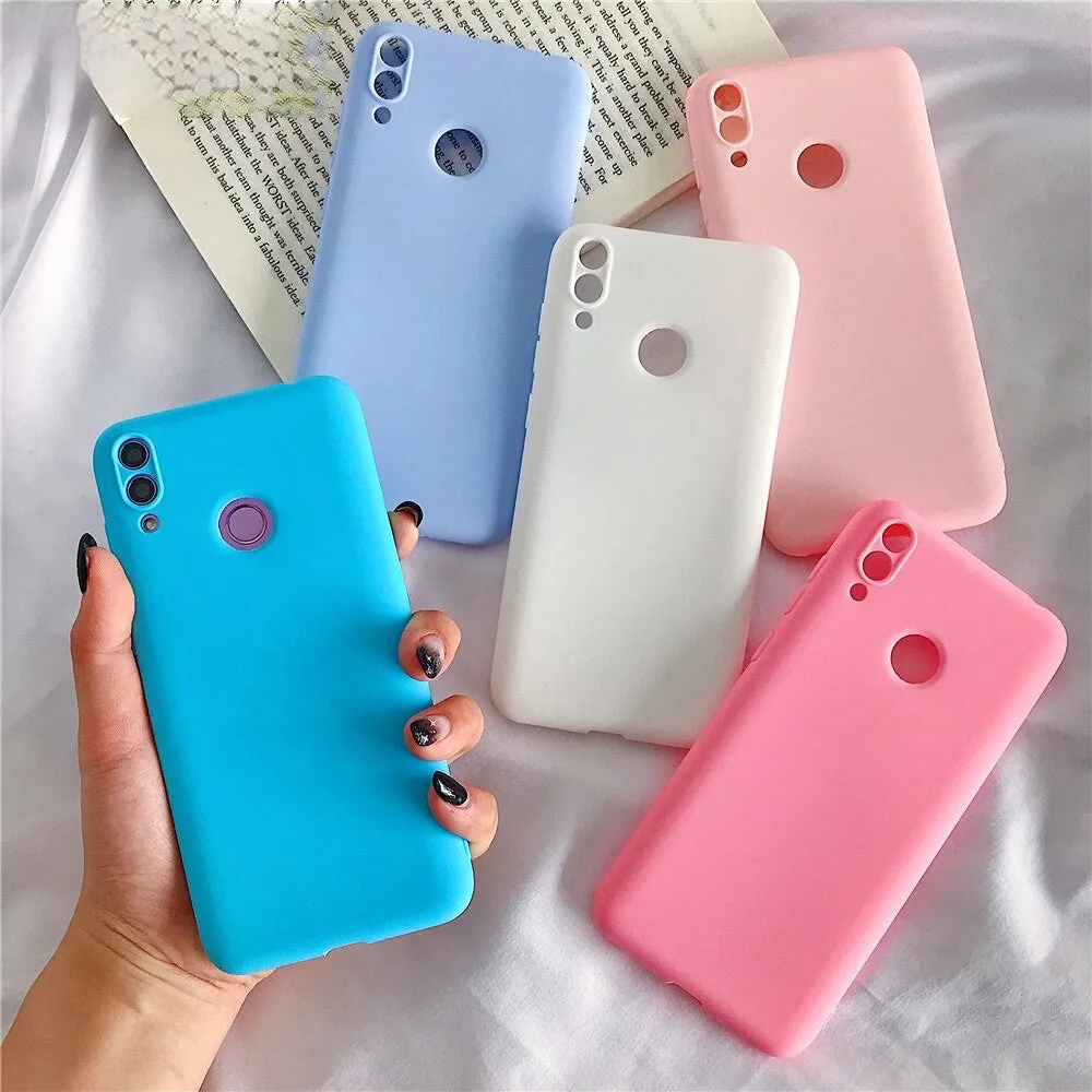 Anymob Huawei Red Candy Colored Jelly Silicone Mobile Phone Protective Case