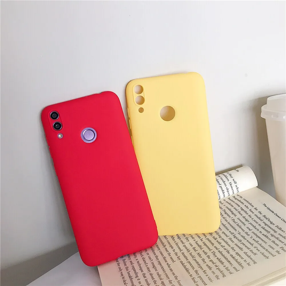 Anymob Huawei Red Candy Colored Jelly Silicone Mobile Phone Protective Case