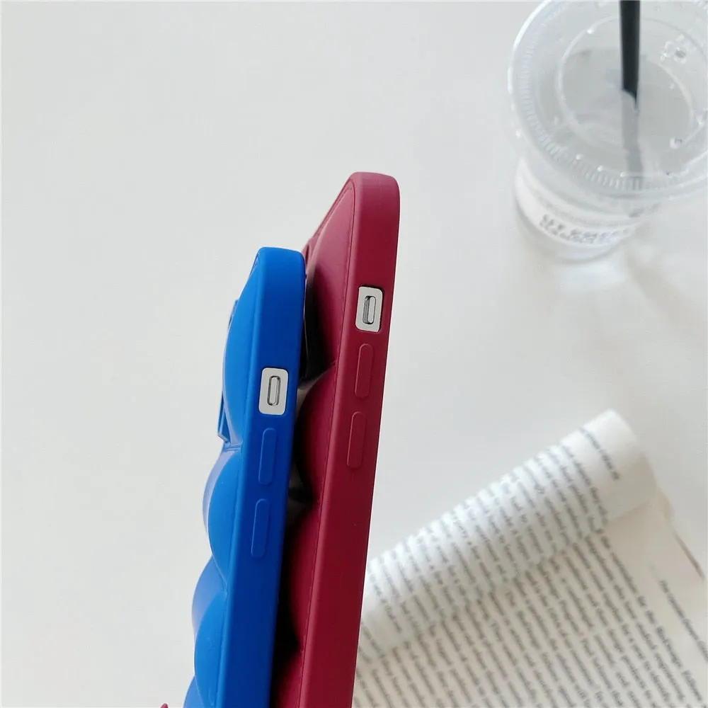 Anymob iPhone Black Fashion Jacket Phone Case Shockproof Soft Silicone Camera Protection Cover