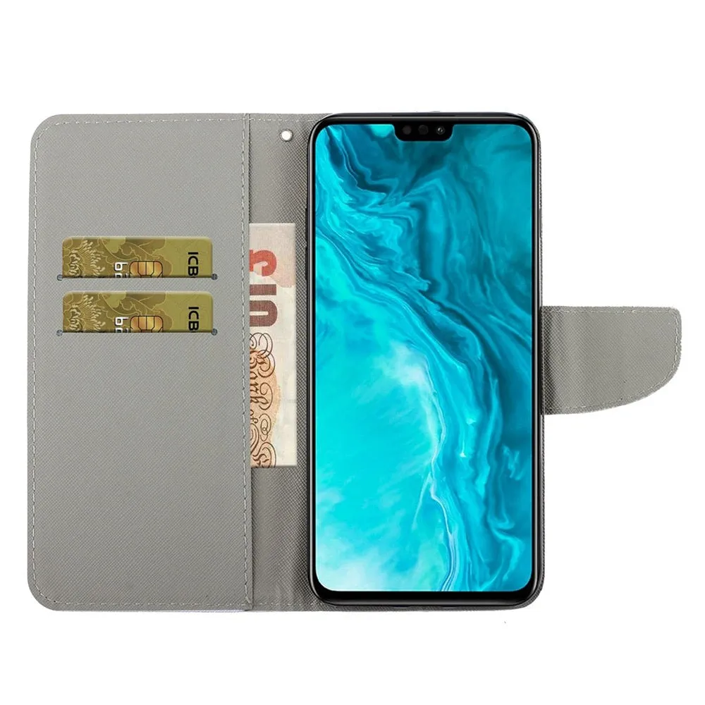 Anymob iPhone Butterfly Painted Phone Case Magnetic Wallet Card slot Back Cover