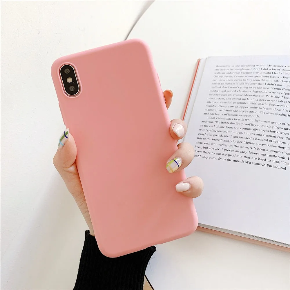 Anymob iPhone Green Candy Color Silicone Phone Case Soft TPU Back Cases Cover
