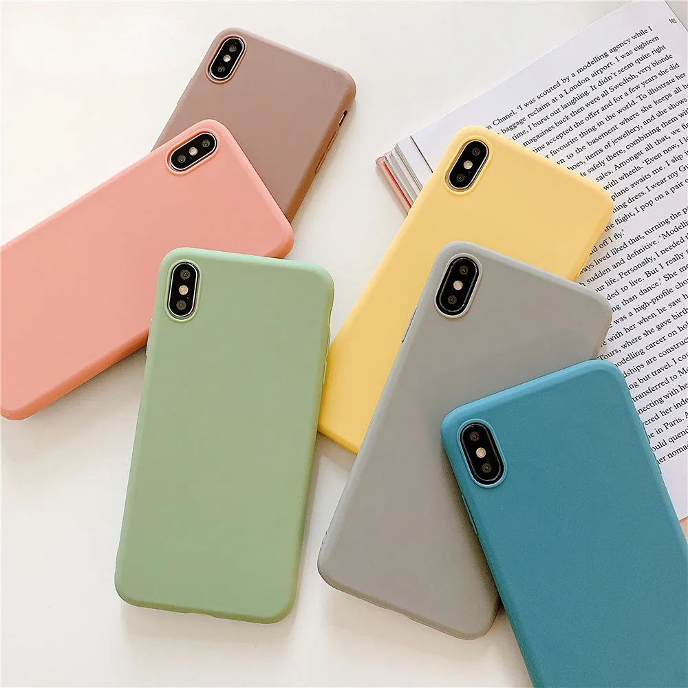 Anymob iPhone Green Candy Color Silicone Phone Case Soft TPU Back Cases Cover