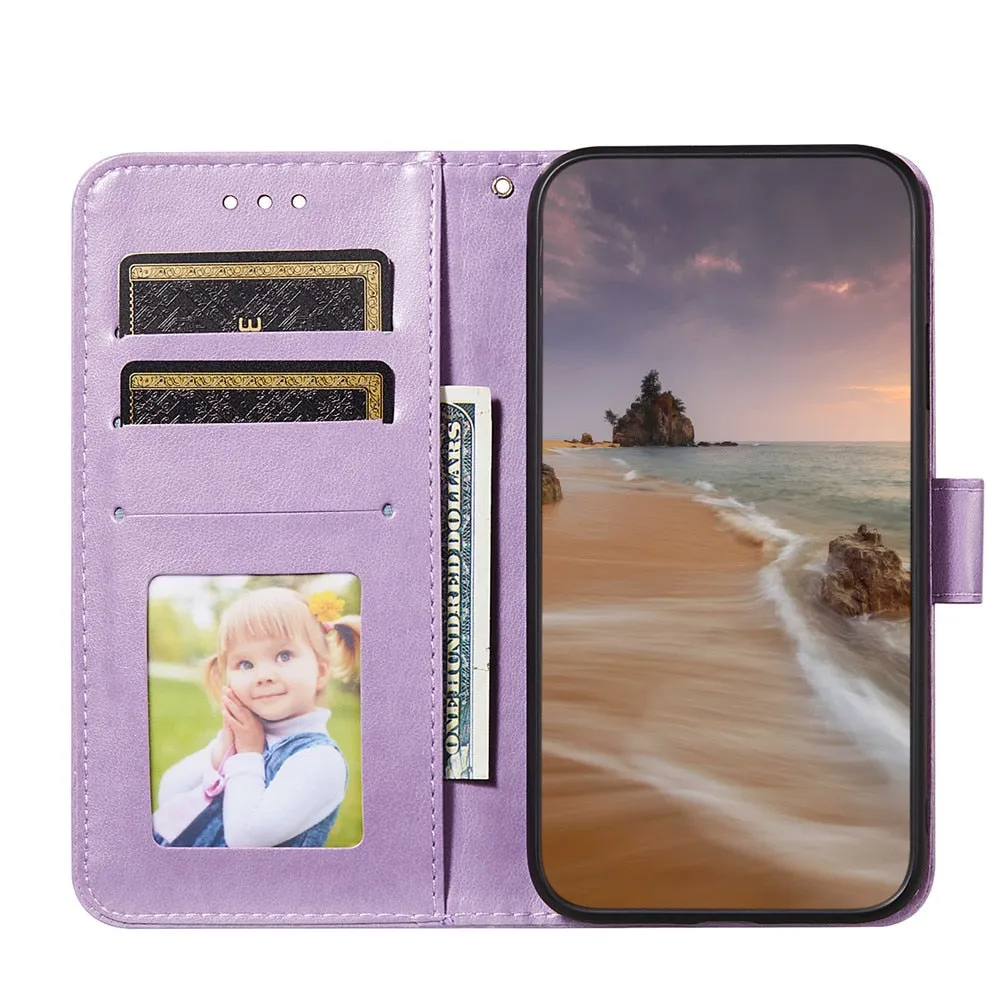 Anymob iPhone Green Flip Leather Phone Case Wallet Cover