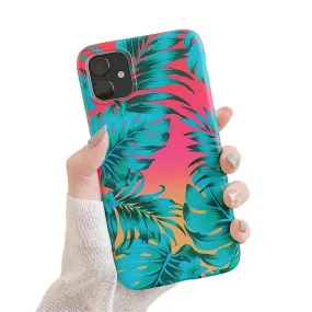 Anymob iPhone Green Leaf Case Back Cover Silicone Phone Cases