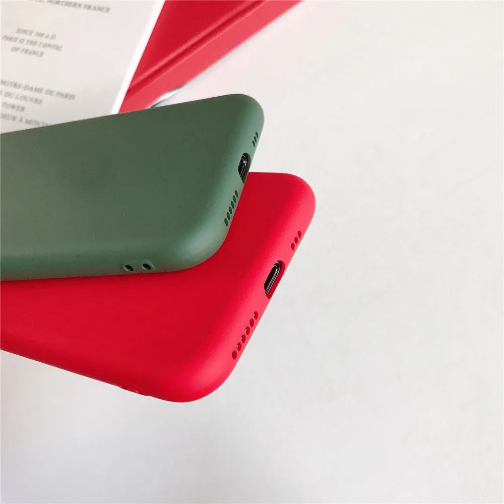 Anymob iPhone Lavender Liquid Silicone Case Fashion Solid Color Soft Shockproof Back Cover