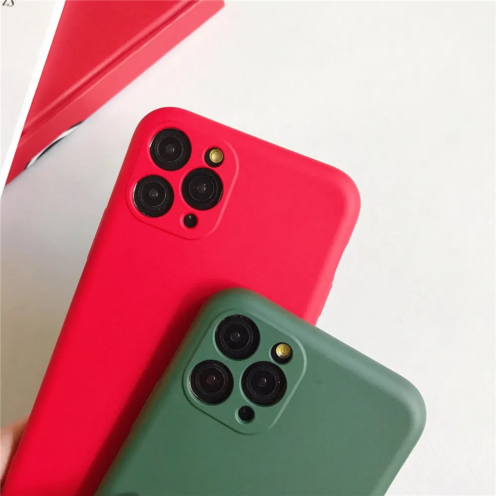 Anymob iPhone Lavender Liquid Silicone Case Fashion Solid Color Soft Shockproof Back Cover