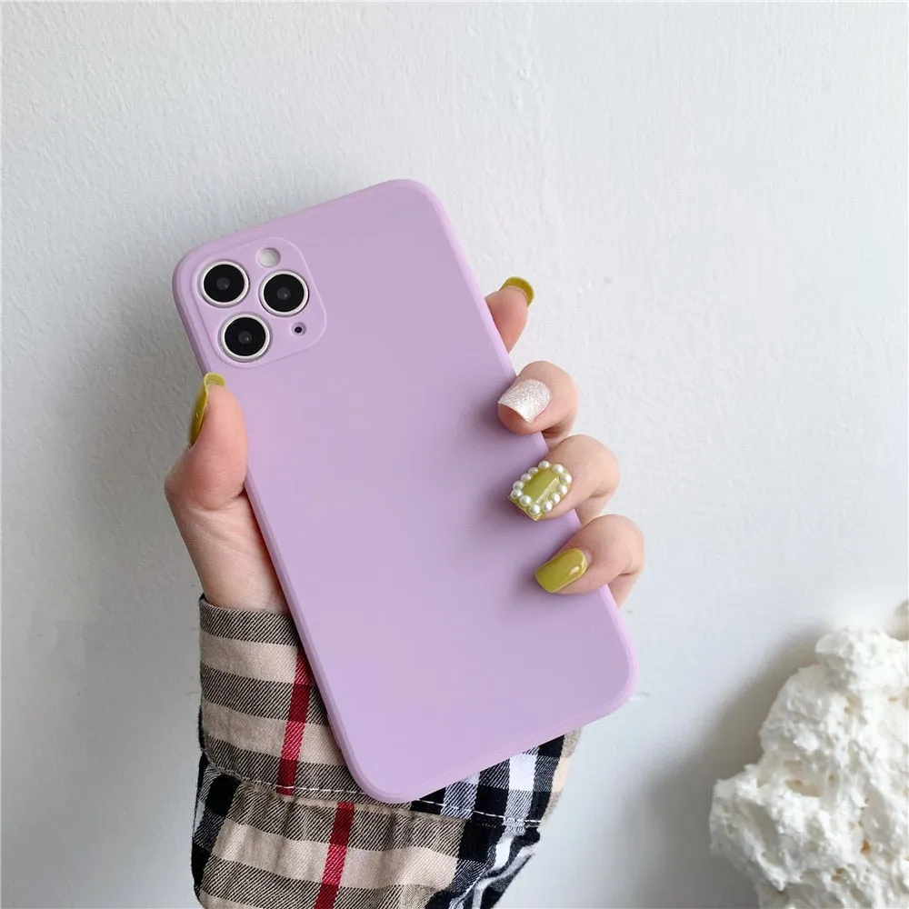 Anymob iPhone Light Green Soft Silicone Phone Cases Candy Colors TPU Back Cover