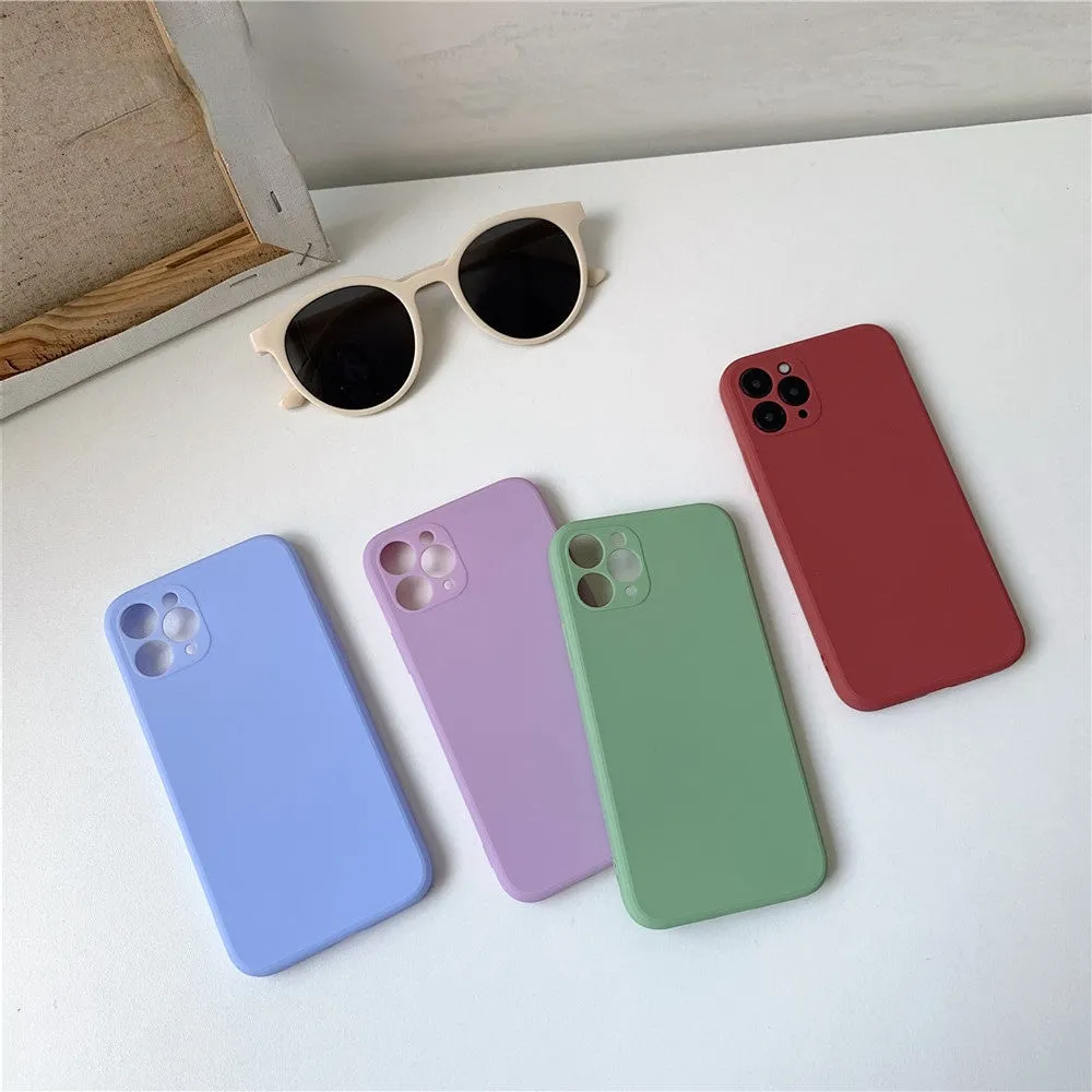 Anymob iPhone Light Green Soft Silicone Phone Cases Candy Colors TPU Back Cover