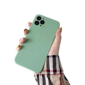 Anymob iPhone Light Green Soft Silicone Phone Cases Candy Colors TPU Back Cover