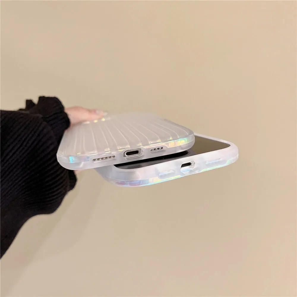 Anymob iPhone Moon Dust Gradient Aurora Case Soft Silicon Shockproof Phone Cover