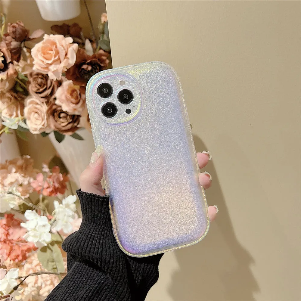 Anymob iPhone Moon Dust Gradient Aurora Case Soft Silicon Shockproof Phone Cover
