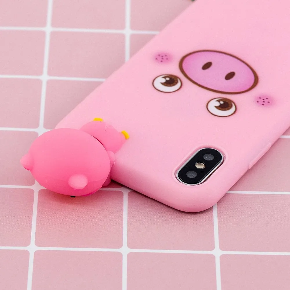 Anymob iPhone Polar Bear 3D Toys Case Soft Silicone Cartoon Cover