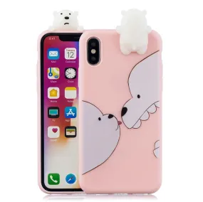 Anymob iPhone Polar Bear 3D Toys Case Soft Silicone Cartoon Cover