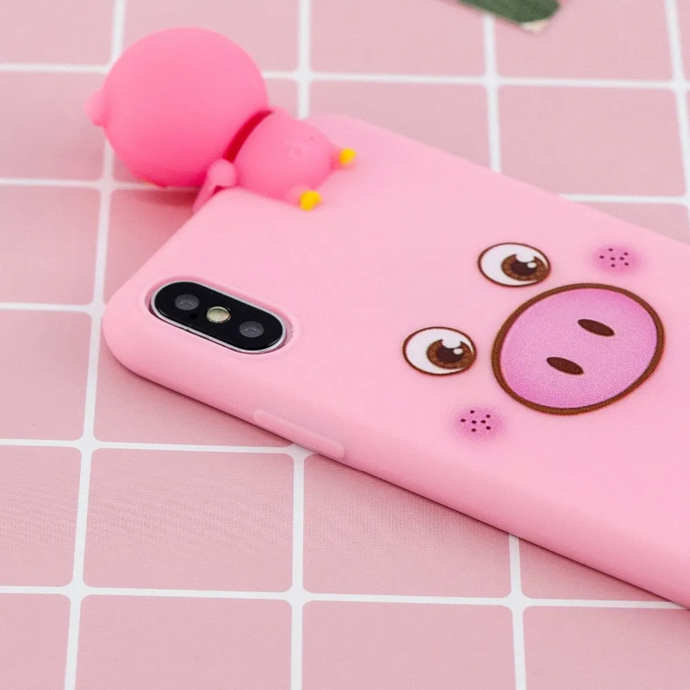 Anymob iPhone Polar Bear 3D Toys Case Soft Silicone Cartoon Cover