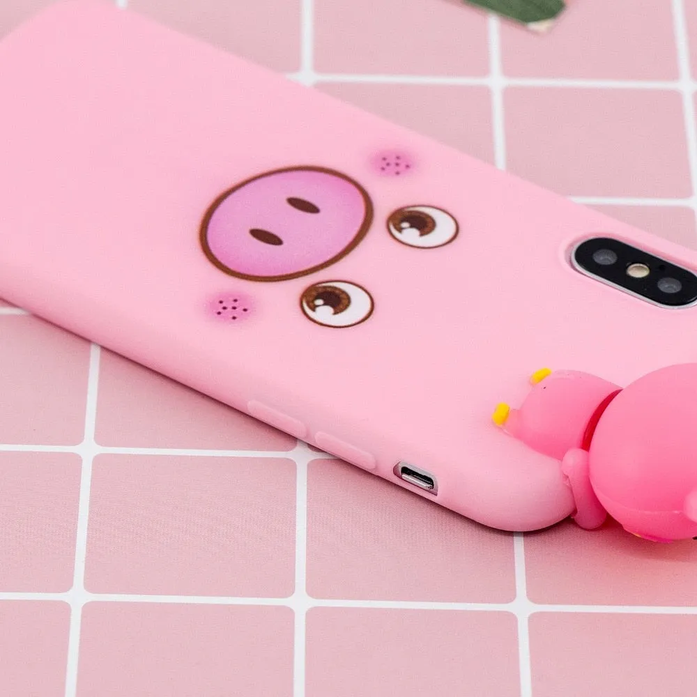 Anymob iPhone Polar Bear 3D Toys Case Soft Silicone Cartoon Cover