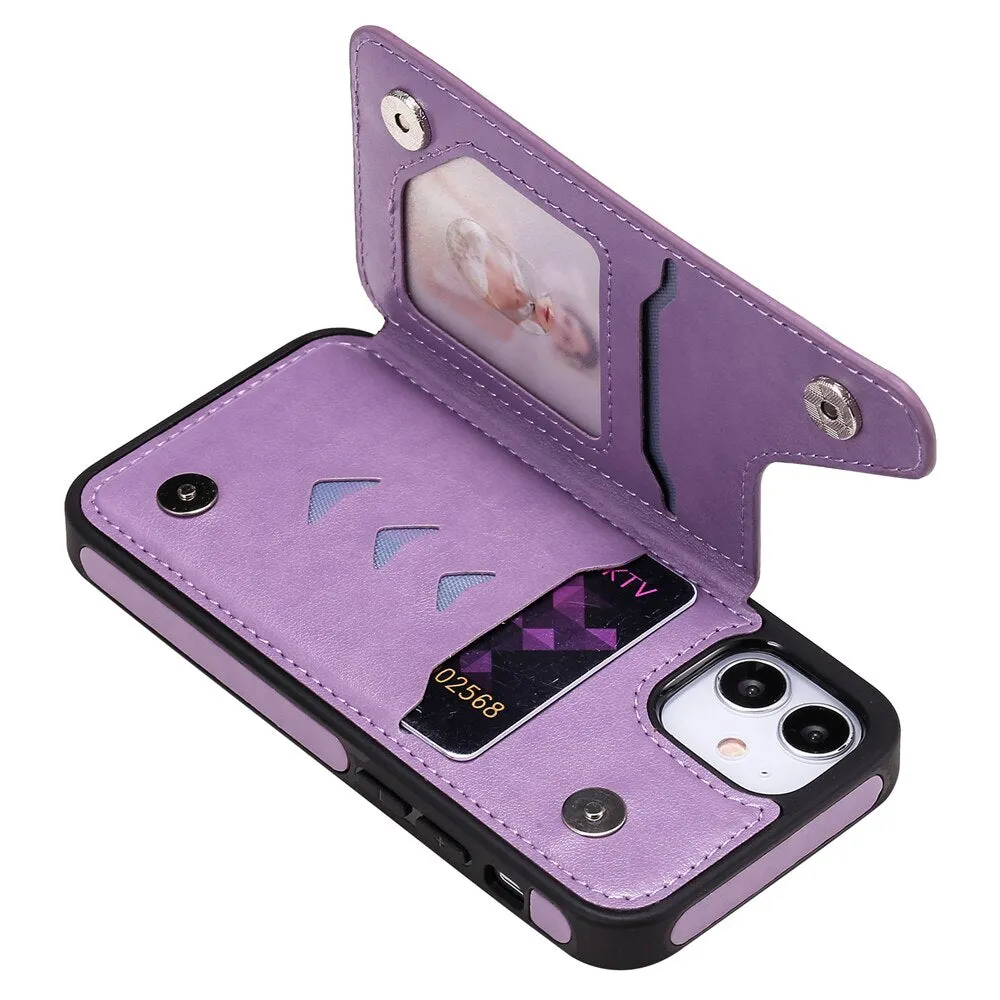 Anymob iPhone Red 3D Butterfly Flip Leather Case Mini Wallet Book Cover