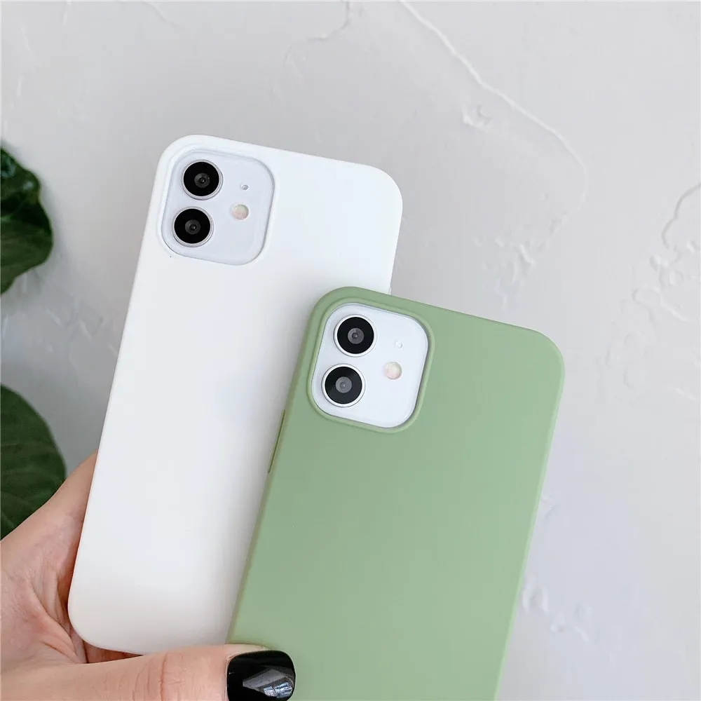 Anymob iPhone Red Silicone Plain Phone Case Soft Candy Cover