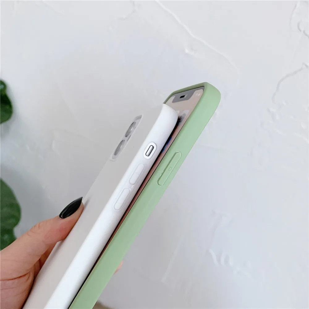 Anymob iPhone Red Silicone Plain Phone Case Soft Candy Cover