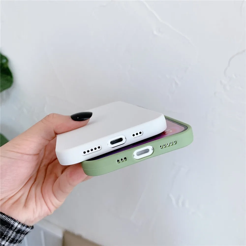 Anymob iPhone Sky BlueSilicone Plain Phone Case Soft Candy Cover