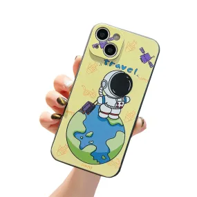 Anymob iPhone Yellow Astronaut Case Cartoon Soft Cover