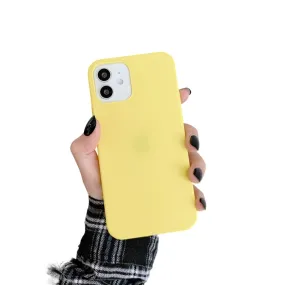 Anymob iPhone Yellow Silicone Plain Phone Case Soft Candy Cover