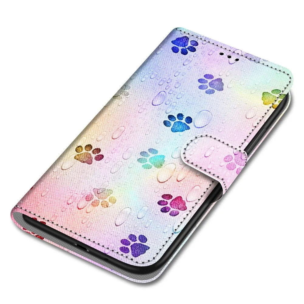 Anymob Samsung Abstract Rose Magnetic Flip Leather Phone Case