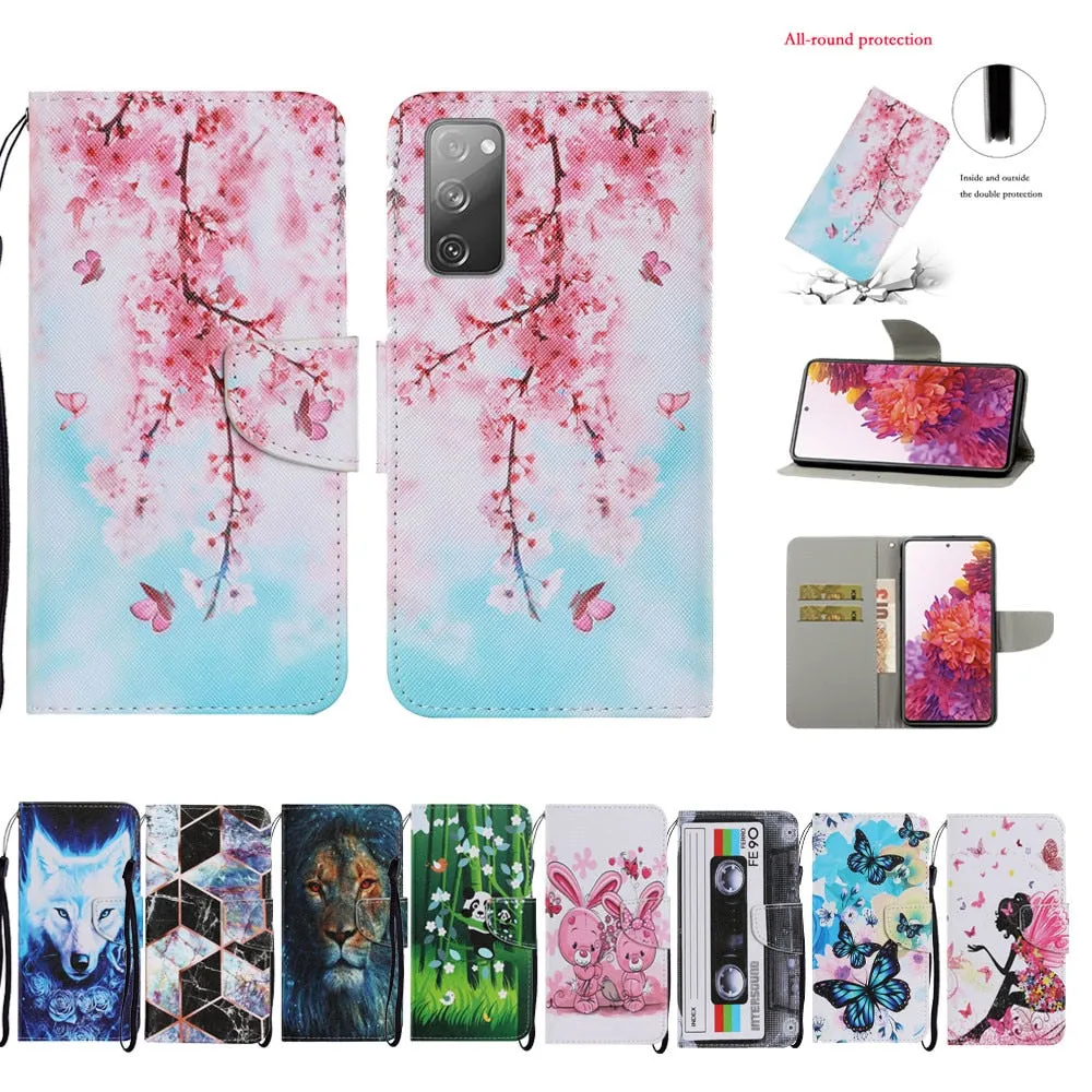 Anymob Samsung Bamboo Panda Painted Case Flip Wallet Leather Phone Cover