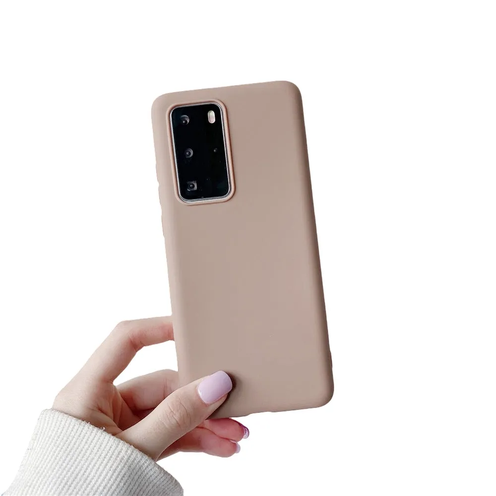 Anymob Samsung Brown Candy Color Phone Case Silicone Back Cover