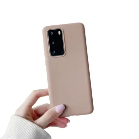 Anymob Samsung Brown Candy Color Phone Case Silicone Back Cover