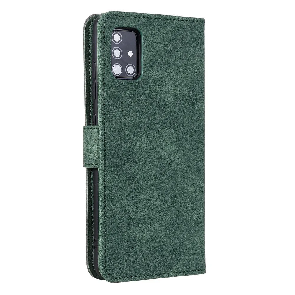 Anymob Samsung Charcoal Black Splicing Flip Leather Case Card Slot Wallet Phone Cover