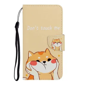 Anymob Samsung Cute Orange Kitty Magnetic Flip Wallet Case Painted Leather Phone Cover