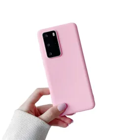 Anymob Samsung Pink Candy Color Phone Case Silicone Back Cover