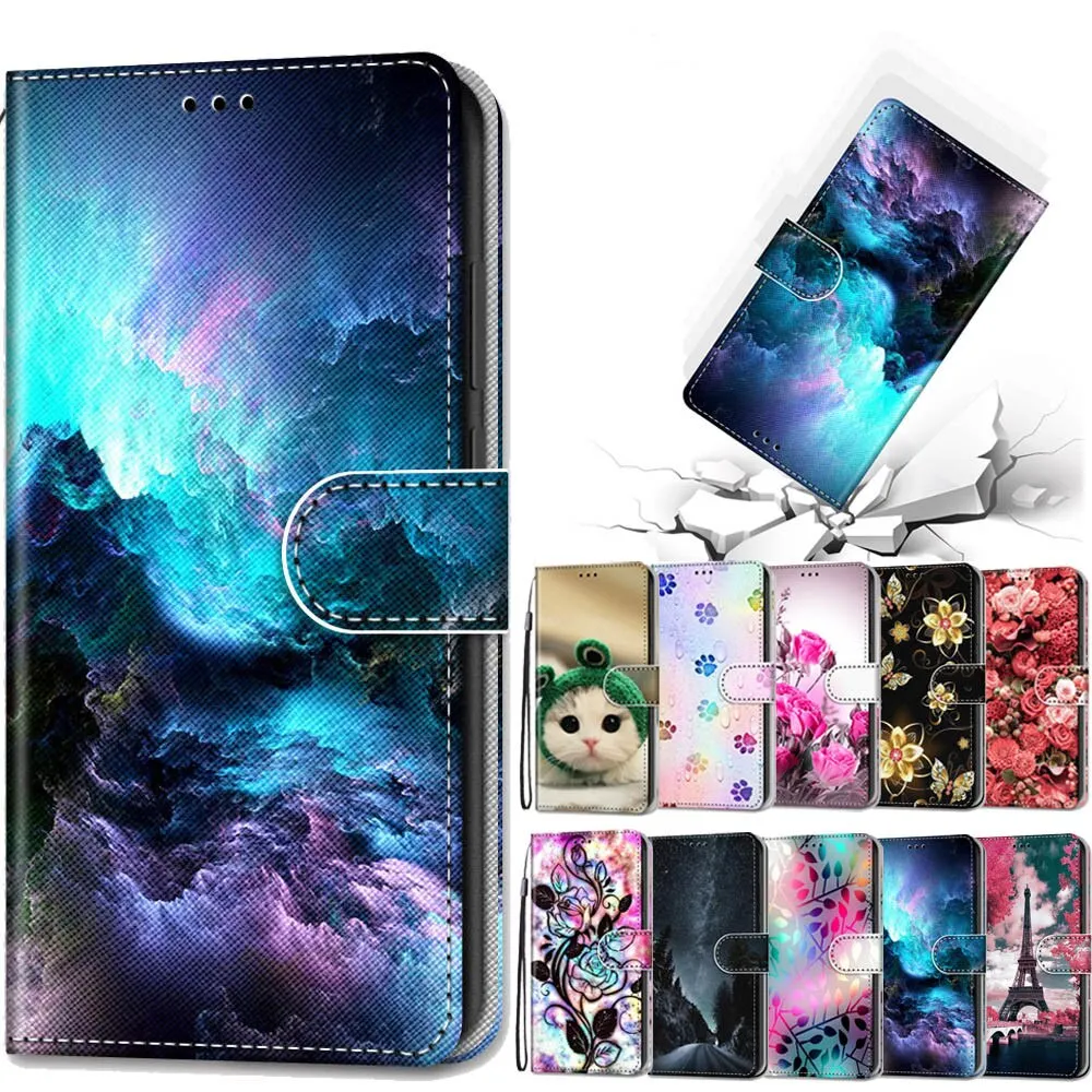 Anymob Samsung Rose Floral Magnetic Flip Leather Phone Case