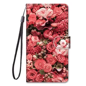Anymob Samsung Rose Floral Magnetic Flip Leather Phone Case