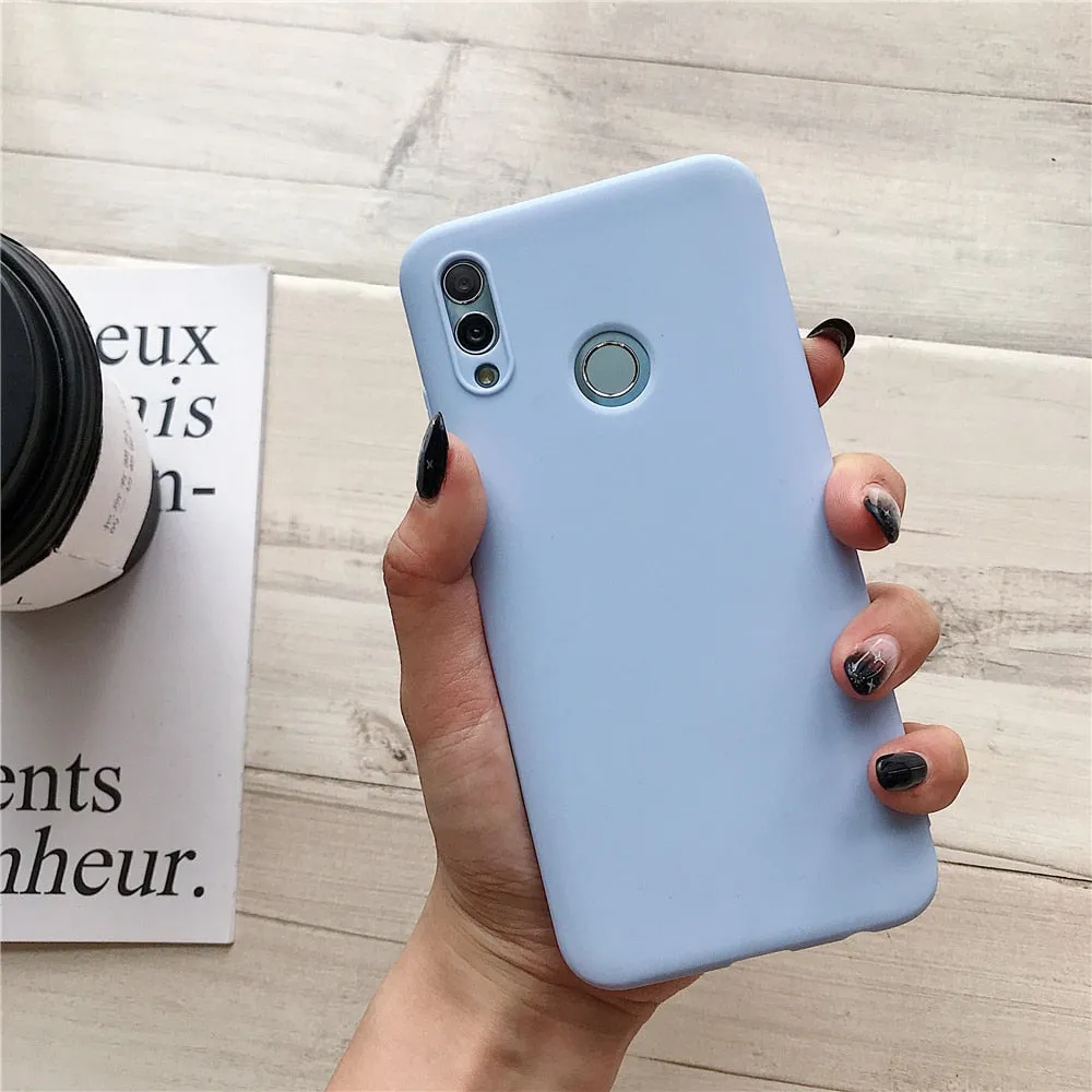 Anymob Xiaomi Powder Blue Silicone Case Soft TPU Phone Back Cover