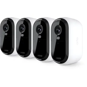 Arlo VMK3450-1SCNAS 2K Essential Outdoor Camera 2nd Gen, 4 Cameras and 2 Solar Panels, White