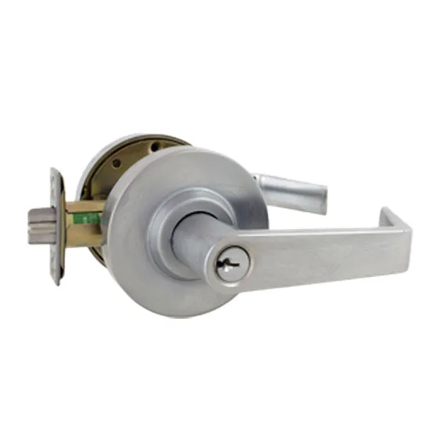 Arrow - RLX01 - Commercial Lever Set - Sierra Lever - 2-3/4" Backset - Passage - Satin Chrome - Grade 2