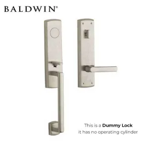 Baldwin Estate - 85387.RFD - Soho Lever Handleset - Full Dummy - 056 - Lifetime Satin Nickel - Grade 2 - RH